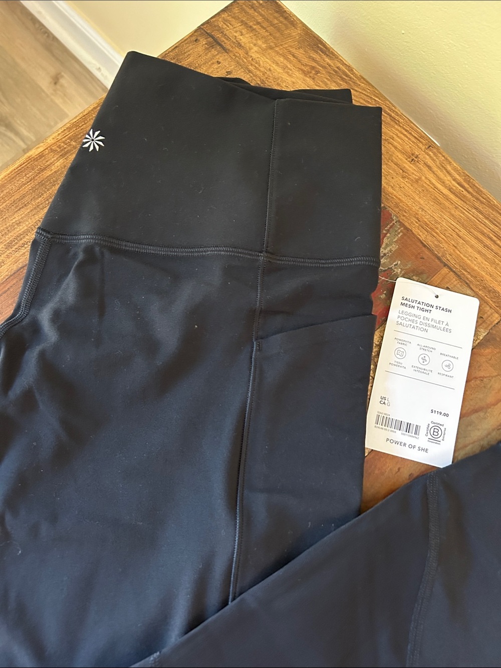 Athlete Salutation Stash Mesh Tight